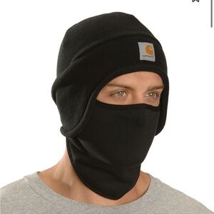 Carhartt Adult Size Winter Hat Black 2 in 1